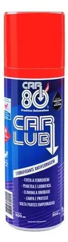 Desengripante Spray Antiferrugem Lubrificante 300ml CAR LUB CAR80