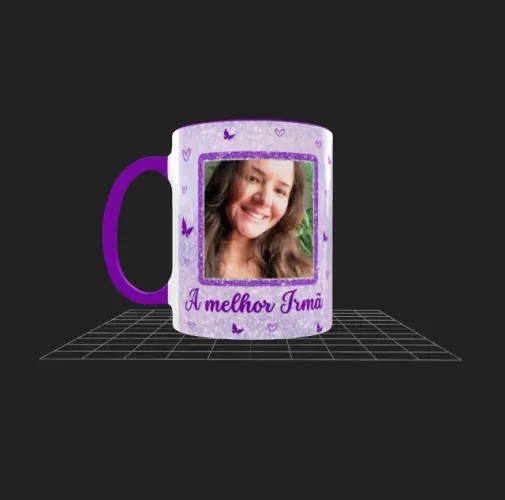 Caneca personalizada - Alça colorida