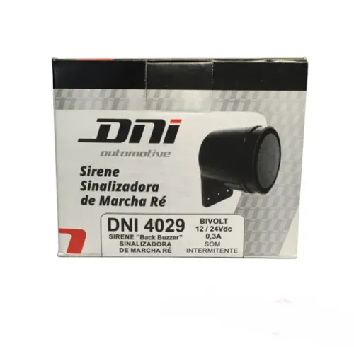 Sirene Som Indicador de Marcha Ré Automotivo - Universal 12v - 24v - DNI4029