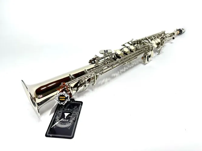 Sax Soprano Reto Eagle SP502N Niquelado NOVO
