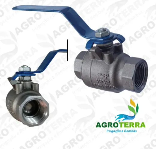 Válvula Esfera Monobloco Mga 1" Pp Bsp Wcb Ac/hc Tr 1000wog