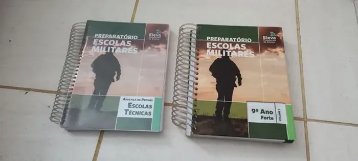 2 apostilas preparatório militar plataforma Eleva