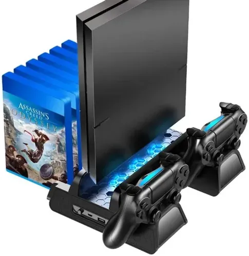 Base Oivo para Refrigeração Playstation 4 ps4 e carregammento de controle
