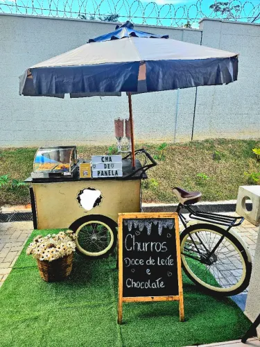 Carrinho bicicleta para eventos e vendas