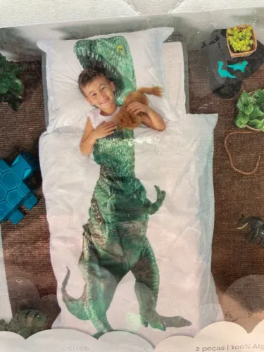 colcha infantil de dinossauro