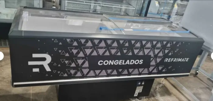 ilha 2m vidro curvo Refrimate