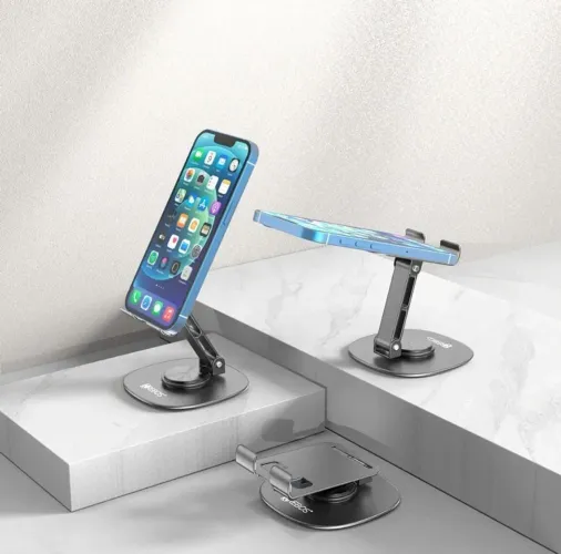 Suporte de Celular para Mesa 360° Prata HREBOS SU-226 Prata HREBOS SU-226
