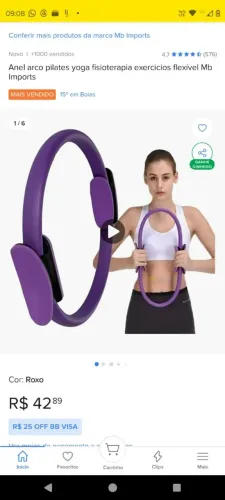 Kit ginástica/ fisioterapia