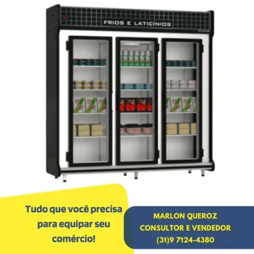 Auto Serviço Refrigerador Polo Frio 3 Portas 220v 