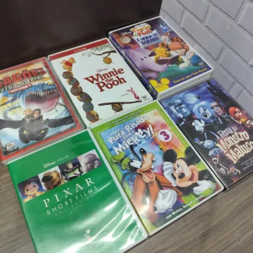DVDs infantis em ótimo estado