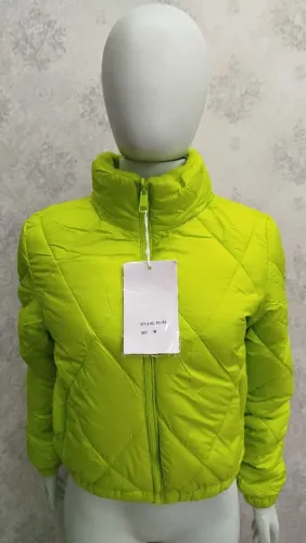 Jaqueta dupla face Feminina Verde Neon