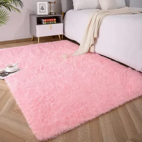 Tapete Cor Rosa Bebê para Quarto