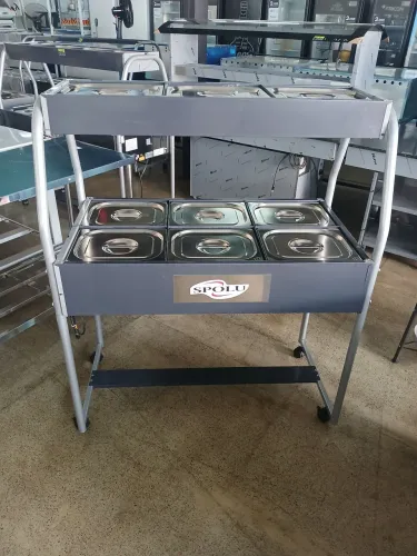 Buffet Self Service Carro Duplo 6 Cubas Quentes e 3 frias