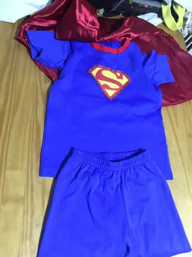 Fantasia infantil Super Homen tamanho 8