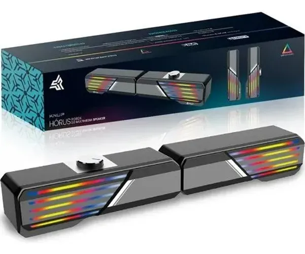 Caixa De Som Gamer Pc Computador Notebook Rgb P2 Portátil