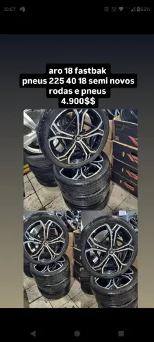 aro 18 fiat fastback 4x98 pneus semi novos 