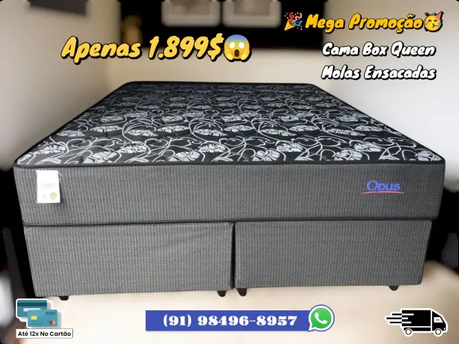 Cama Box Queen Molas Ensacadas - Mega Promoção!