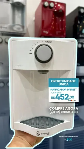 Purificador de Água Everest Baby branco- Oportunidade Única!