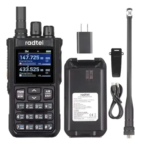 Radtel Rt-900 Radioamador Full Band 8w 512 Canais Preto - Full Band