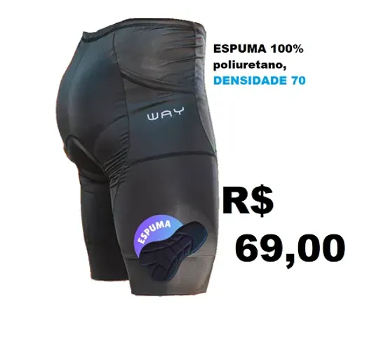 Short Ciclismo espuma Densidade 070 Nova