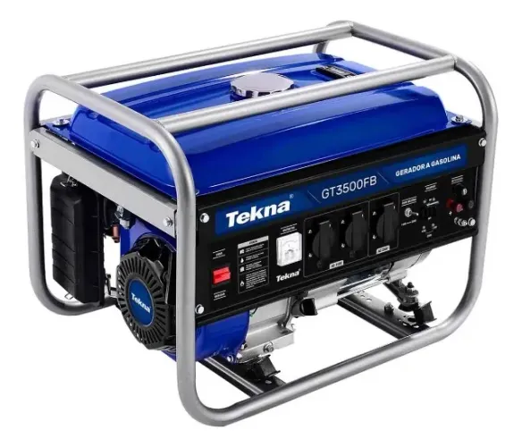 GERADOR TEKNA A GASOLINA 3.1KVA 3100W C/AVR 115/230V 