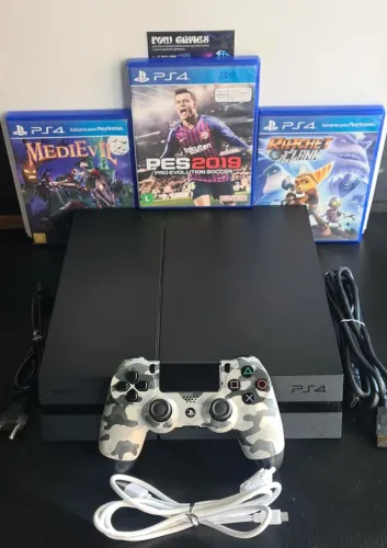 PS4 FAT 500GB (SEMI-NOVO) C/ GARANTIA_SOMOS LOJA FÍSICA NO CENTRO DE CAXIAS