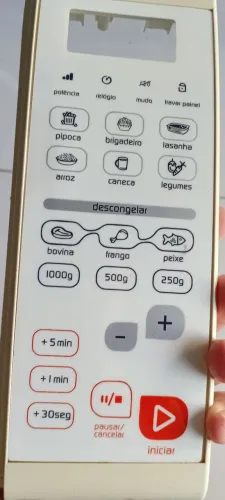 Painel do Microondas BrastempClea