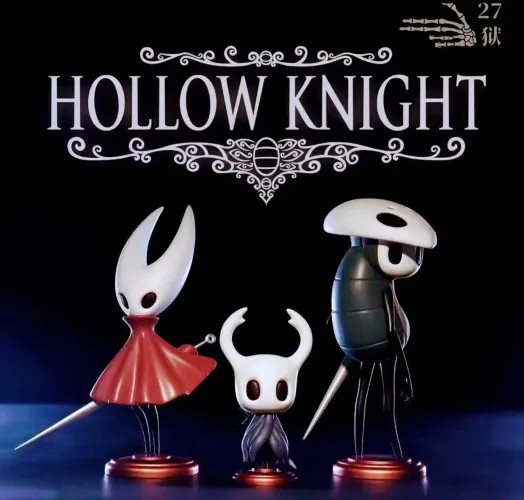 Kit Hollow Knight Action Figure (3 bonequinhos)