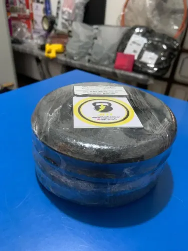 Kit 4 anilhas de ferro 1kg - Furação para barras standart 3,0cm