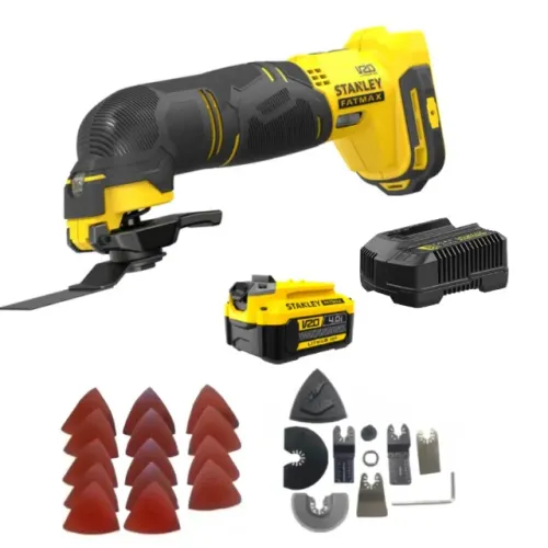 Multi Ferramenta Oscilante 1 Bateria 20V 4Ah Max* Carregador Bivolt Fatmax Stanley SCT500B