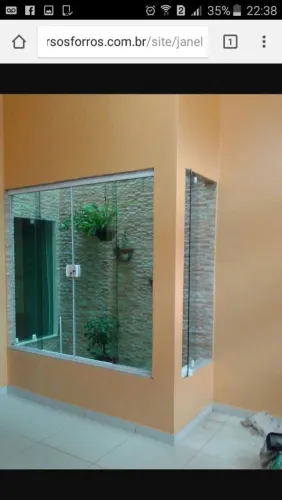 Janelas de vidro área de ventilação *61