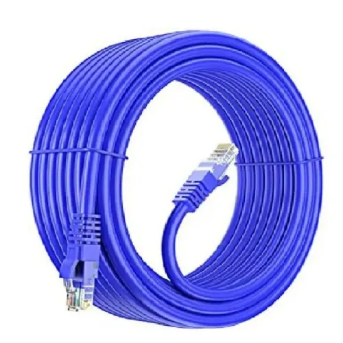 Cabo de Rede  15 Mts Cat 5 Com Rj45 Crimpado Azul Lan Utp 15 Metros