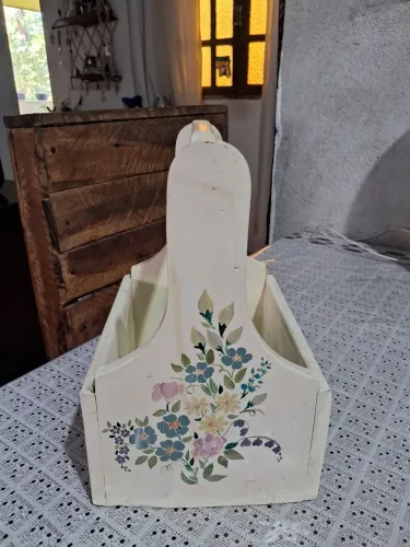 Caixa organizadora de madeira