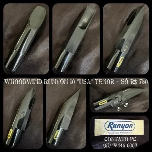 Boquilha para Sax Tenor Woodwind Runyon 10 Tenor ?USA?