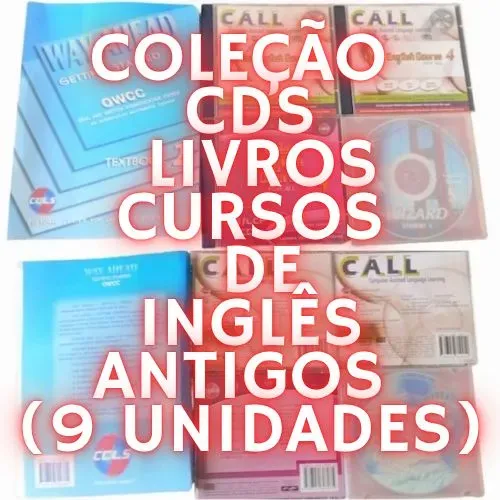 CDs, Livro Curso de Inglês Antigos