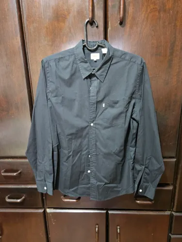Camisa Social Masculina Preta Levi's Tam G