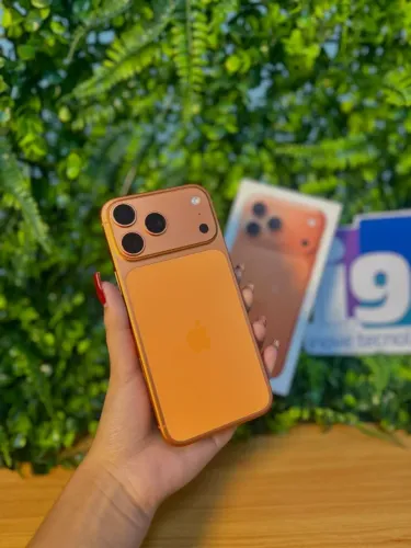 iPhone 17 pro Max 256GB Orange 100% saúde da bateria Com caixa Seminovo impecável