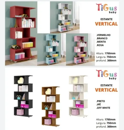 Estante para Livros com 5 Nichos (GARANTA JÁ A SUA)!