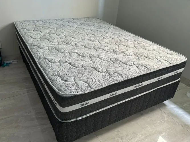 Cama casal molas ensacadas novo garantia de fábrica 