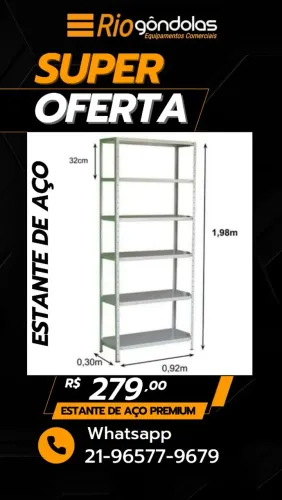Estante de Aço | RIO GÔNDOLAS