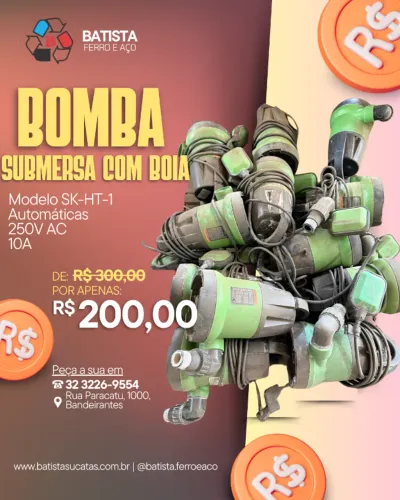 Bomba submersa com boia SK-HT-1