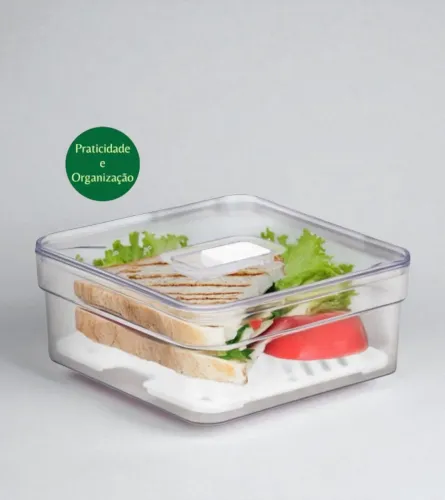 Pote para lanche com praticidade e organização
