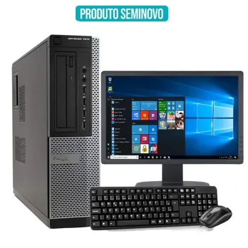 Computador Dell Completo Intel Core i5 Mem 8gb SSD 120gb Monitor 20 Polegadas C/ Garantia