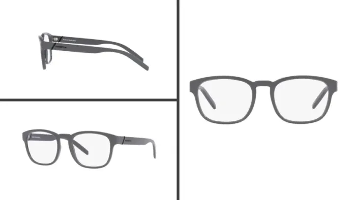 Armação para Óculos de Grau Arnette Chuutt AN7207L - Cinza/Preto -Excelente Preço