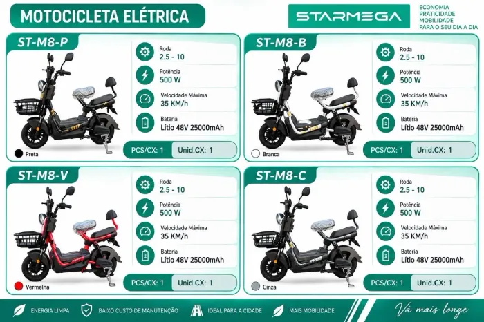 Scooter Elétrica 500W Starmega