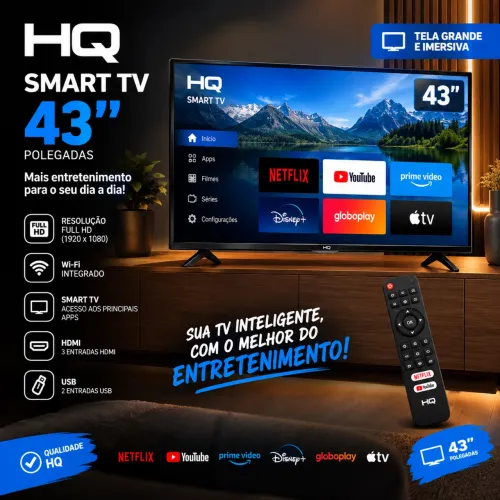 Televisão smart 43 Polegadas nova lacrada