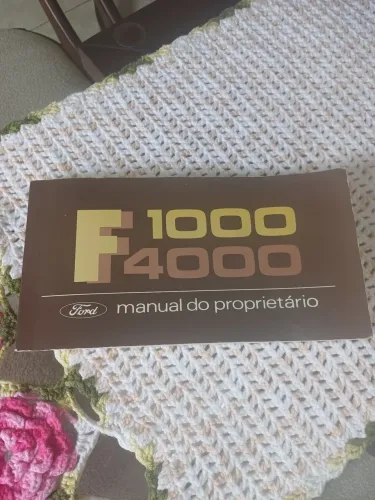 Manual do proprietario da F1000 1986/87