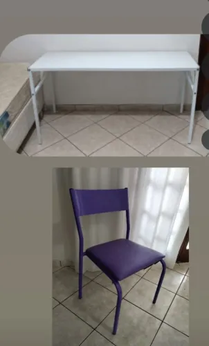 Mesa de Metalon com Cadeira