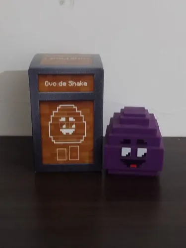 Minecraft+McDonald's shake egg ( item de colecionador !!! ) LACRADO NA CAIXA ORIGINAL