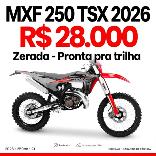 Vendo moto mxf 250 zerada único dono